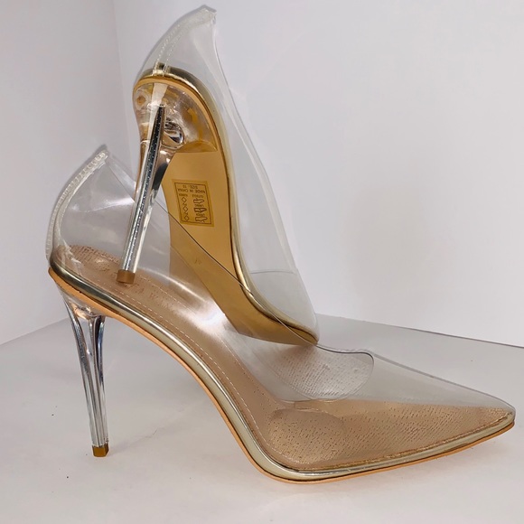 perspex stiletto heels